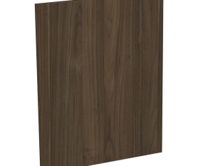 2x Kit façade meuble cuisine Noyer Foncé 1 porte H. 57,3 cm L. 59,7 cm