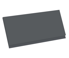 1x Kit façade meuble cuisine Gris Ardoise Mat Sans Poignée 1 porte H. 28,5 cm L. 59,7 cm