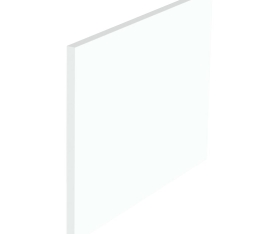 1x Kit façade meuble cuisine Blanc Chaud Mat 1 porte H. 42,9 cm L. 59,7 cm