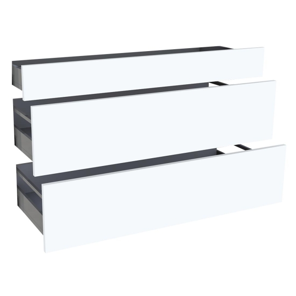 Kit façade meuble cuisine Chêne Structuré 1 tiroir, 2 casseroliers H. 71,7 cm L. 119,7 cm