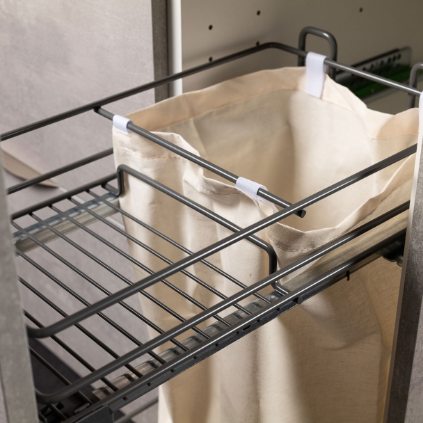 Aménagement extractible pour meuble bas cuisine - L. 30 cm