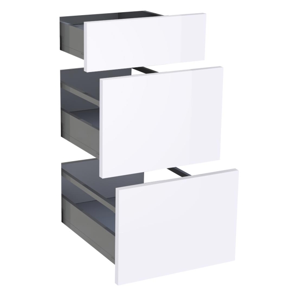 Kit façade meuble cuisine Chêne Doré 1 tiroir, 2 casseroliers H. 71,7 cm L. 39,7 cm