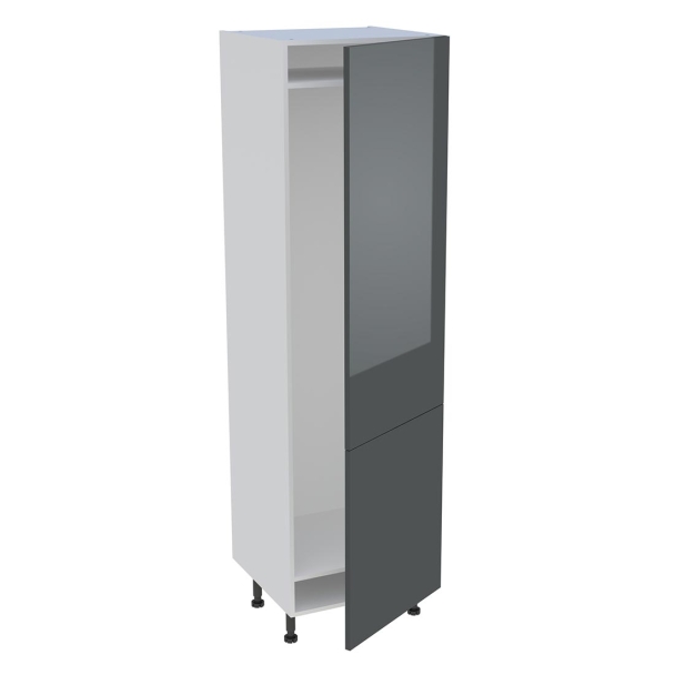 Colonne cuisine pour réfrigérateur avec 2 portes H.201,6 cm x L. 60 cm - Argile Cadre Charme