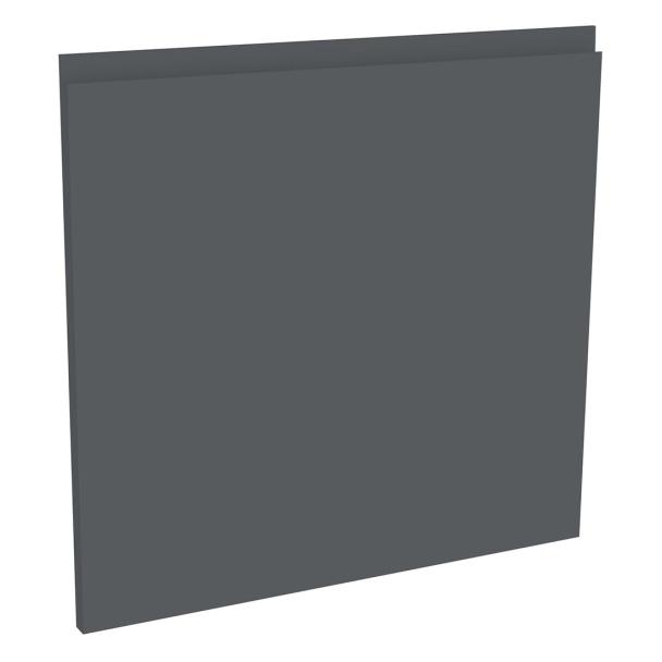 Kit façade 1 porte lave-vaisselle semi-intégrable Blanc Brillant Sans Poignée 1 porte H. 57,3 cm L. 59,7 cm