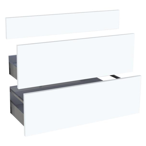 Kit façade meuble cuisine Chêne Doré 1 faux tiroir, 2 casseroliers H. 71,7 cm L. 89,7 cm