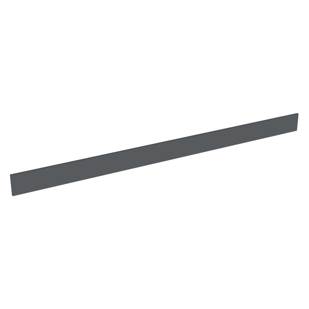 Plinthe ou fileur meuble cuisine L. 240 cm - Noir mat