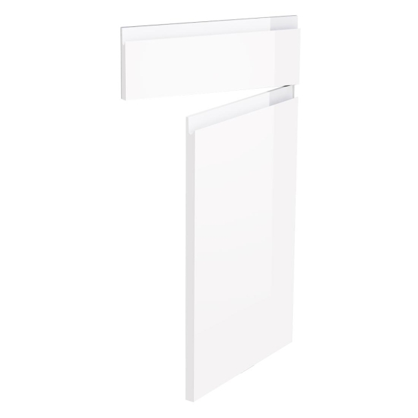 Kit façade meuble cuisine Chêne Naturel Sans Poignée 1 porte, 1 faux tiroir H. 71,7 cm L. 39,7 cm
