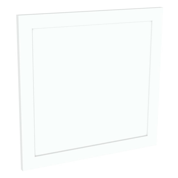 Kit façade 1 porte lave-vaisselle semi-intégrable Blanc Brillant Sans Poignée 1 porte H. 57,3 cm L. 59,7 cm