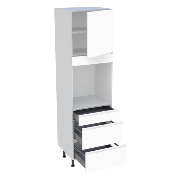 Colonne cuisine 1 porte, 1 tiroir, 2 casseroliers H.216,6 cm x L. 60 cm