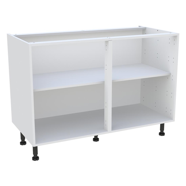 Caisson Meuble bas cuisine Blanc H. 87 cm x L. 120 cm x P.57,1 cm