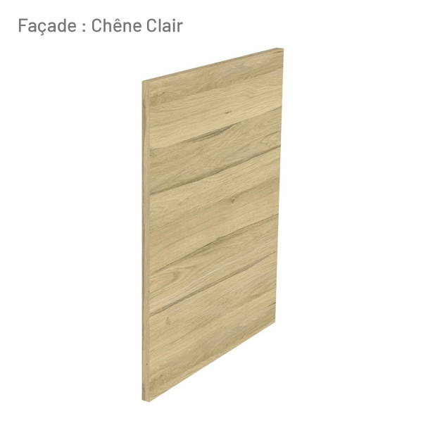 Cuisine complète Bois et Blanc mat 180 cm avec meuble four