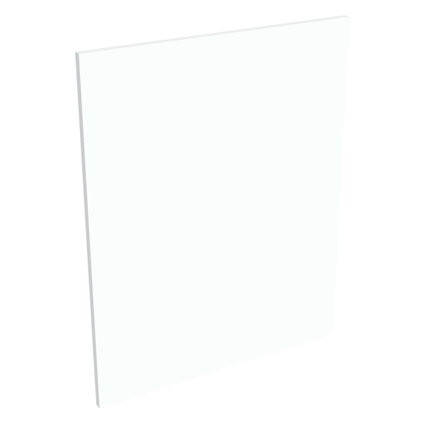 Coté de remplacement meuble bas cuisine BLANC BRILLANT - H. 72 cm