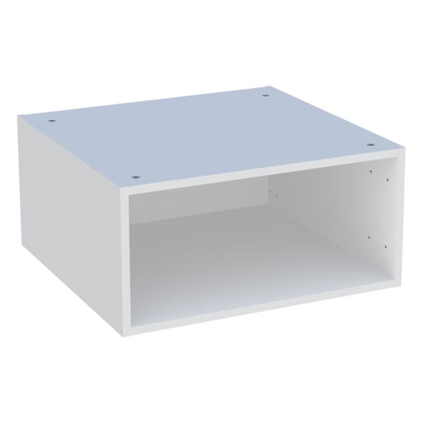 Caisson Meuble haut cuisine Blanc grand profondeur H. 28,8 cm x L. 60 cm x P. 57,1 cm