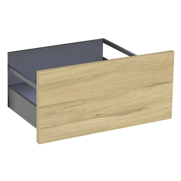Kit façade meuble cuisine Noir Mat 1 casserolier H. 28,5 cm L. 59,7 cm