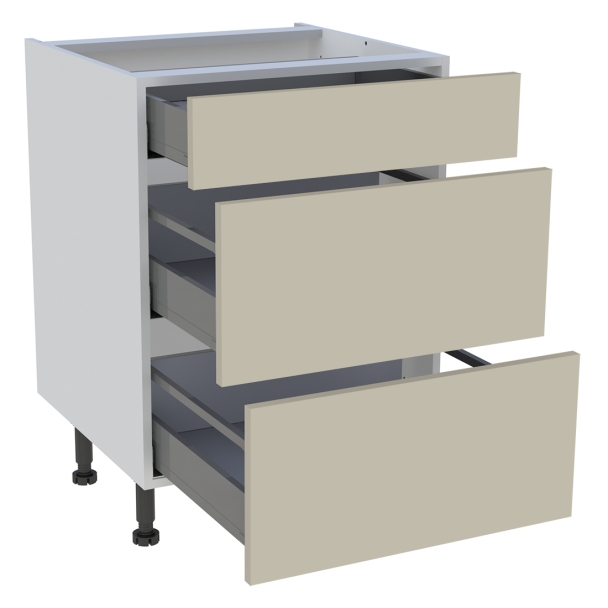 Meuble bas cuisine 1 tiroir, 2 casseroliers H. 87 cm x L. 60 cm