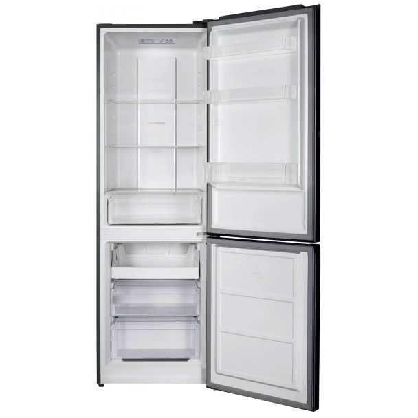 Réfrigérateur combiné inox foncé H. 186 cm x L. 60 cm - Candy CCH2T618EXBF