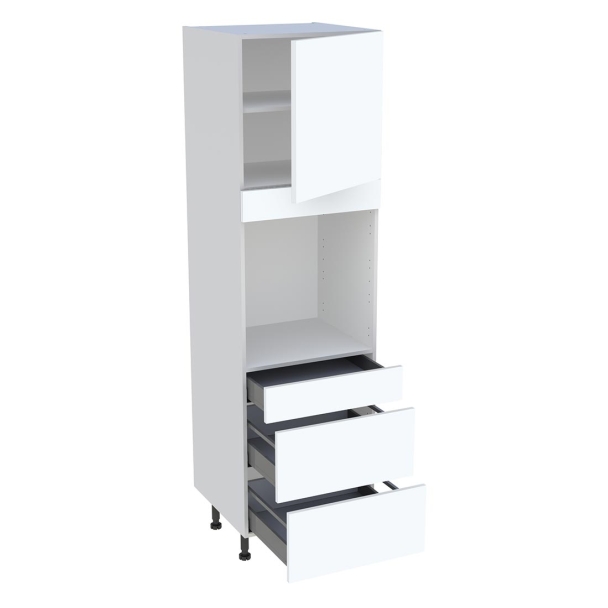 Colonne cuisine 1 porte, 1 tiroir, 2 casseroliers H.216,6 cm x L. 60 cm