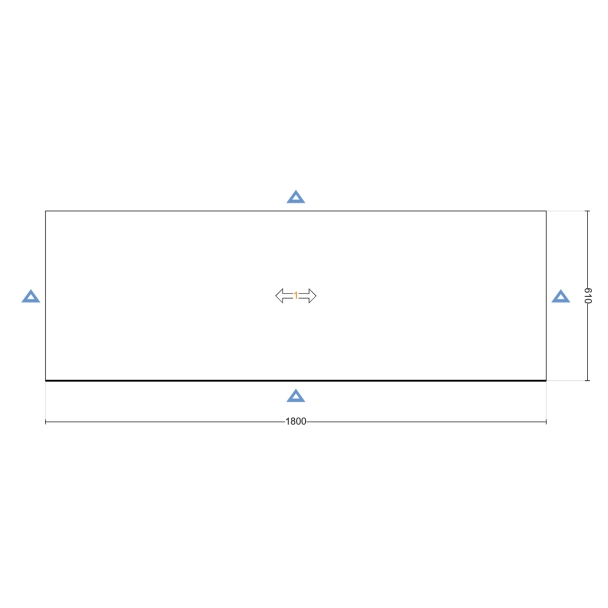 Cuisine préconfigurée linéaire 180 cm coloris Blanc Mat