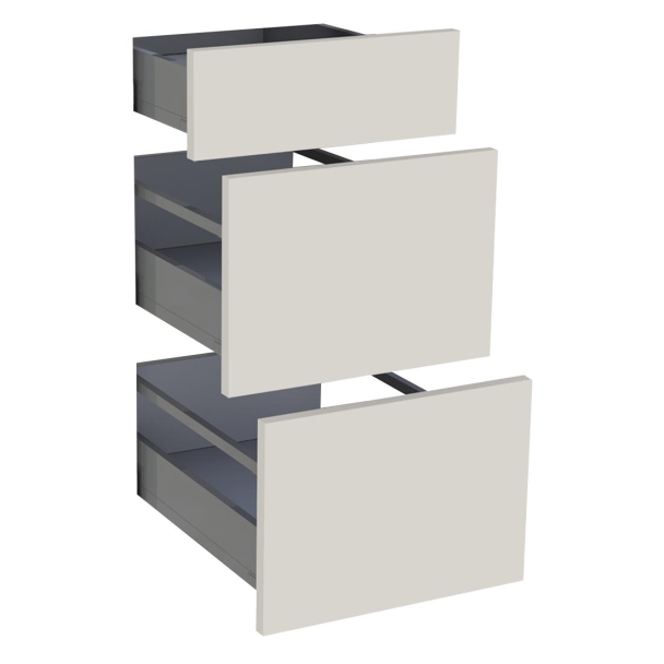 Kit façade meuble cuisine Chêne Doré 1 tiroir, 2 casseroliers H. 71,7 cm L. 39,7 cm