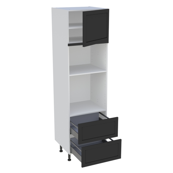 Colonne cuisine 1 porte, 2 casseroliers H.216,6 cm x L. 60 cm