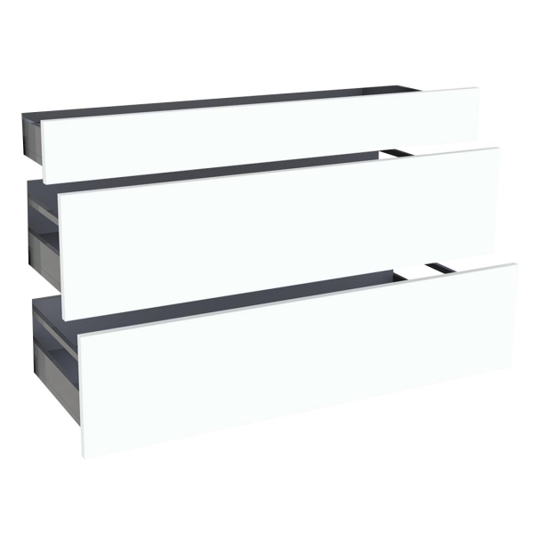 Kit façade meuble cuisine Chêne Structuré 1 tiroir, 2 casseroliers H. 71,7 cm L. 119,7 cm