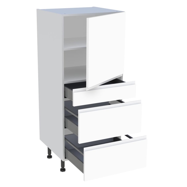 1/2 Colonne 600 1porte 1tiroir 2casseroliers