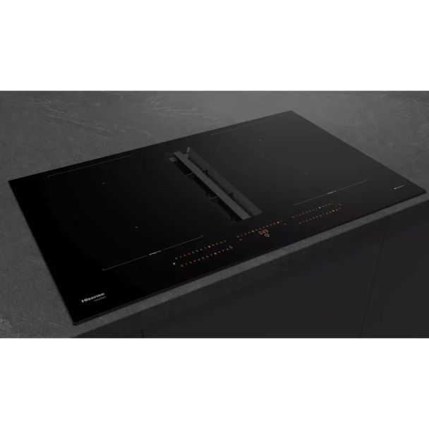 Plaque de cuisson induction aspirante 83 cm - Hisense HEH8443BSCWF1
