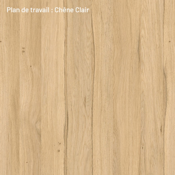 Cuisine complète en angle   Bois et Vert mat 280 cm