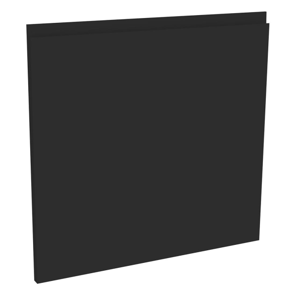Kit façade 1 porte lave-vaisselle semi-intégrable Blanc Brillant Sans Poignée 1 porte H. 57,3 cm L. 59,7 cm