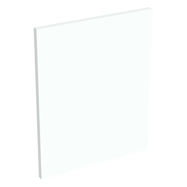 Coté de remplacement meuble haut cuisine sur hotte CHÊNE NATUREL SANS POIGNÉE - H. 43.2 cm