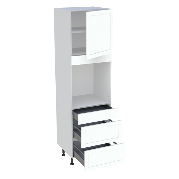 Colonne cuisine 1 porte, 1 tiroir, 2 casseroliers H.216,6 cm x L. 60 cm