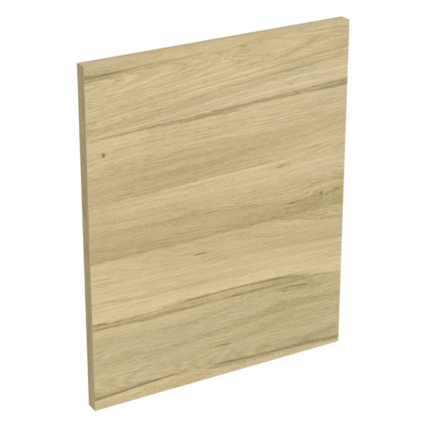 Coté de remplacement meuble haut cuisine sur hotte CHÊNE NATUREL SANS POIGNÉE - H. 43.2 cm