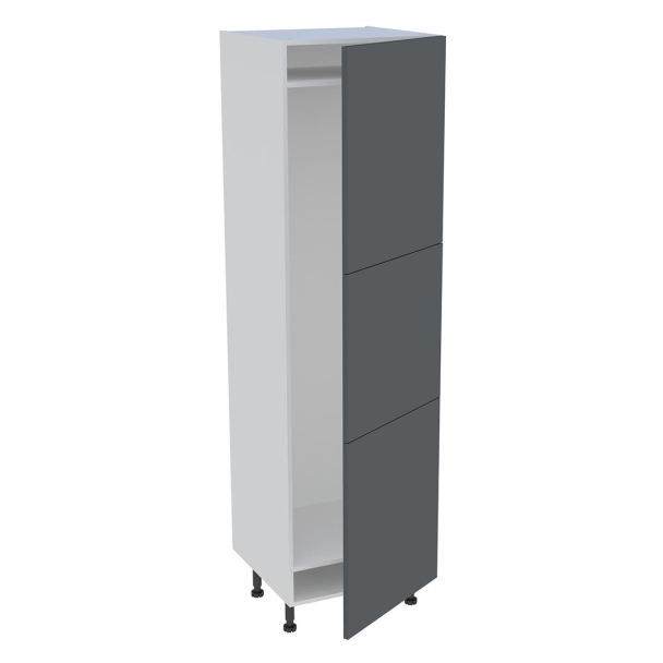 Colonne cuisine pour réfrigérateur avec 3 portes H.201,6 cm x L. 60 cm - Argile Cadre Charme