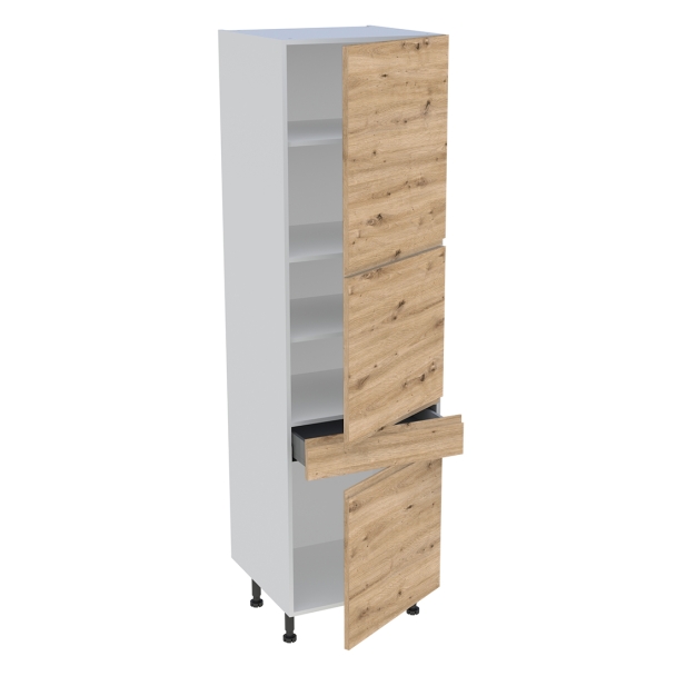 Colonne cuisine 3 portes, 1 tiroir H.216,6 cm x L. 60 cm