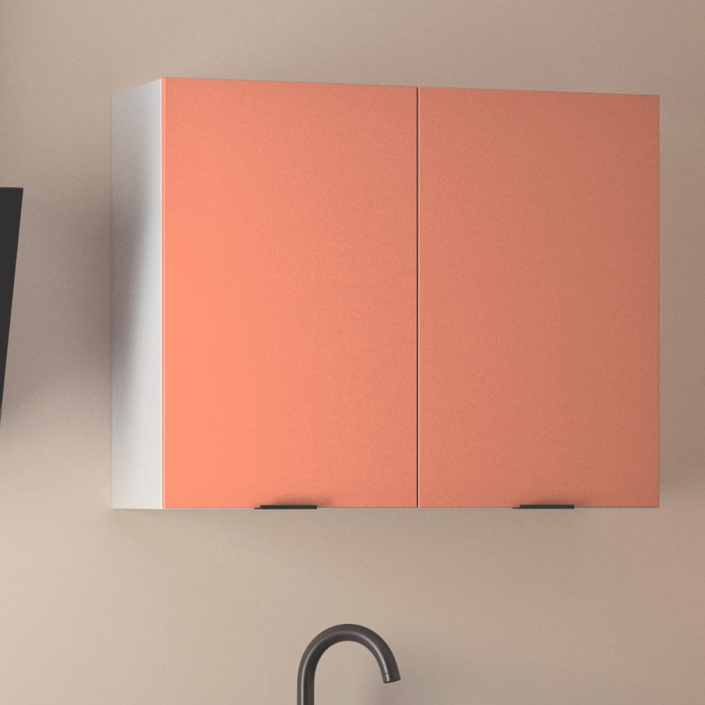 Cuisine complète en angle Lin et Terracotta mat 280 cm