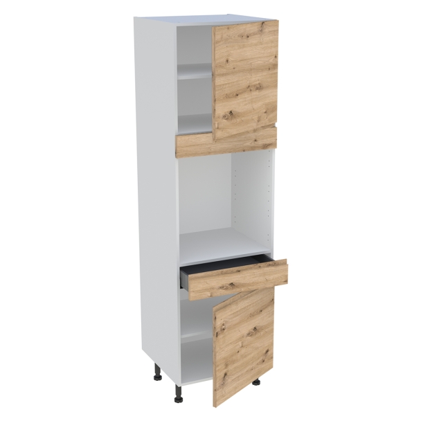 Colonne cuisine 2 portes, 1 tiroir H.216,6 cm x L. 60 cm
