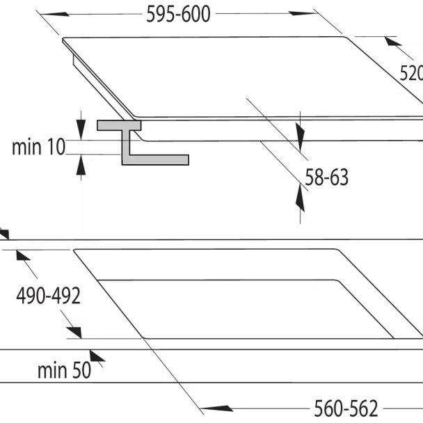 Plaque de cuisson induction 4 foyers