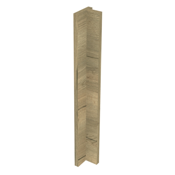 Kit fileur d'angle droit meuble cuisine BLEU NUIT mat - H. 71.7 cm