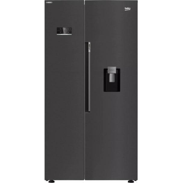 Réfrigérateur américain noir largeur 91 cm