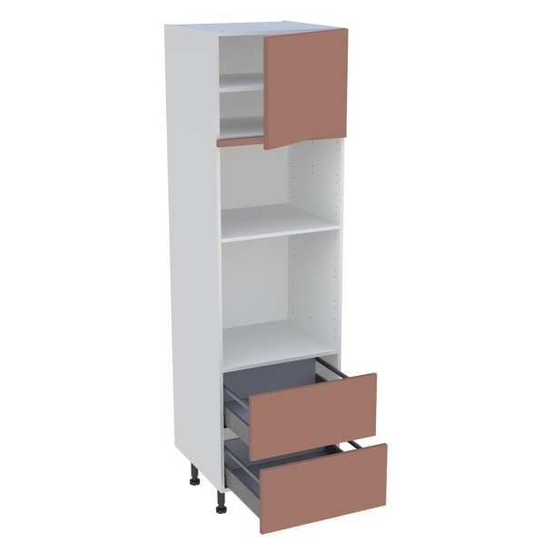 Colonne cuisine 1 porte, 2 casseroliers H.216,6 cm x L. 60 cm
