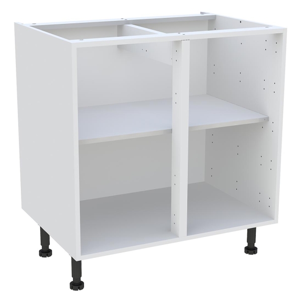 Caisson Meuble bas cuisine Blanc H. 87 cm x L. 80 cm x P.57,1 cm