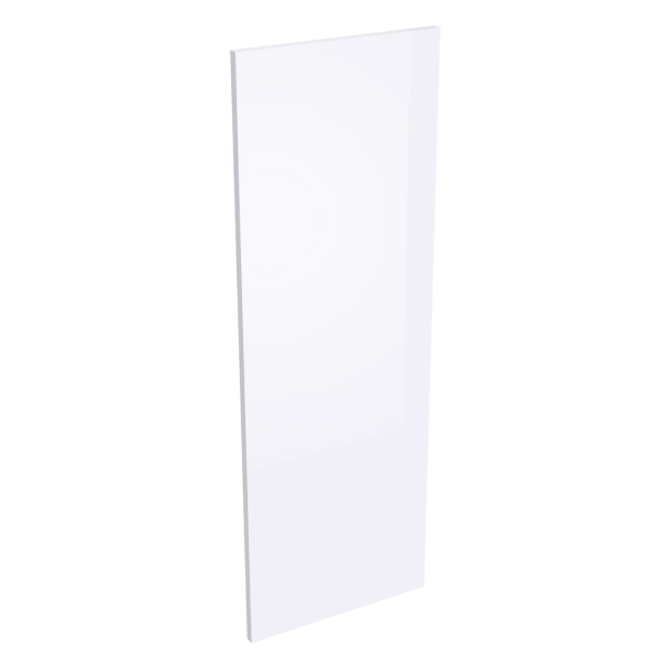 Coté de remplacement meuble haut cuisine grande hauteur GRIS CENDRE BRILLANT - H. 100.8 cm