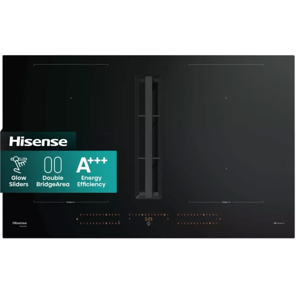 Plaque de cuisson induction aspirante 83 cm - Hisense HEH8443BSCWF1
