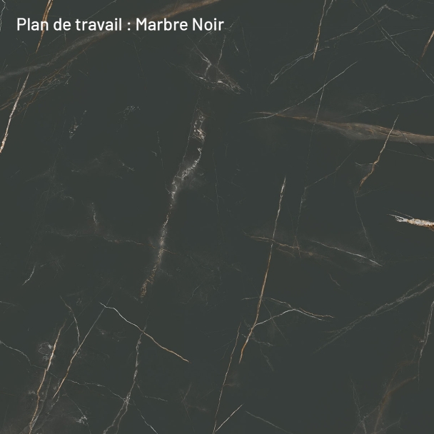 Cuisine complète en angle Lin et Terracotta mat 280 cm