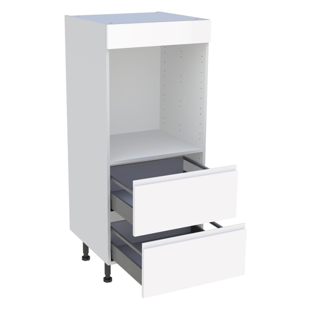 Demi colonne cuisine 2 casseroliers H.129,6 cm x L. 60 cm