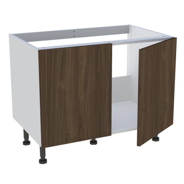 Meuble bas cuisine 2 portes pour évier timbre H. 72,6 cm x L. 90 cm 