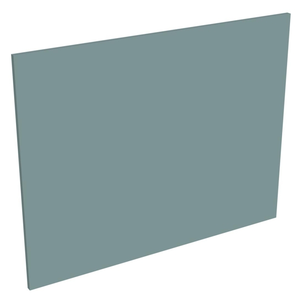 Coté de remplacement ilot pour meubles bas et haut dos à dos VERT SAUGE MAT - H. 72 cm