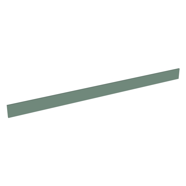 Plinthe ou fileur meuble cuisine L. 240 cm - Noir mat