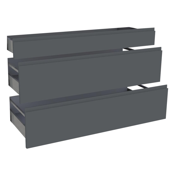 Kit façade meuble cuisine Chêne Structuré 1 tiroir, 2 casseroliers H. 71,7 cm L. 119,7 cm