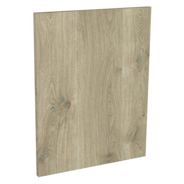 Kit façade 1 porte lave-vaisselle semi-intégrable Chêne Clair 1 porte H. 57,3 cm L. 44,7 cm